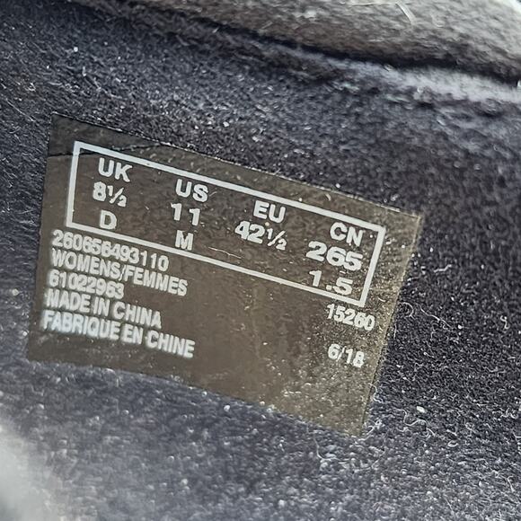 Clarks Bendables Ashland Spin Q Shoes Size 11 Black Leather Comfort Closed Toe - Picture 8 of 13